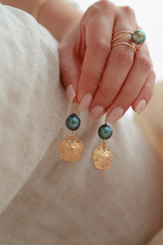 SABLE BLANC - Boucles d'oreilles