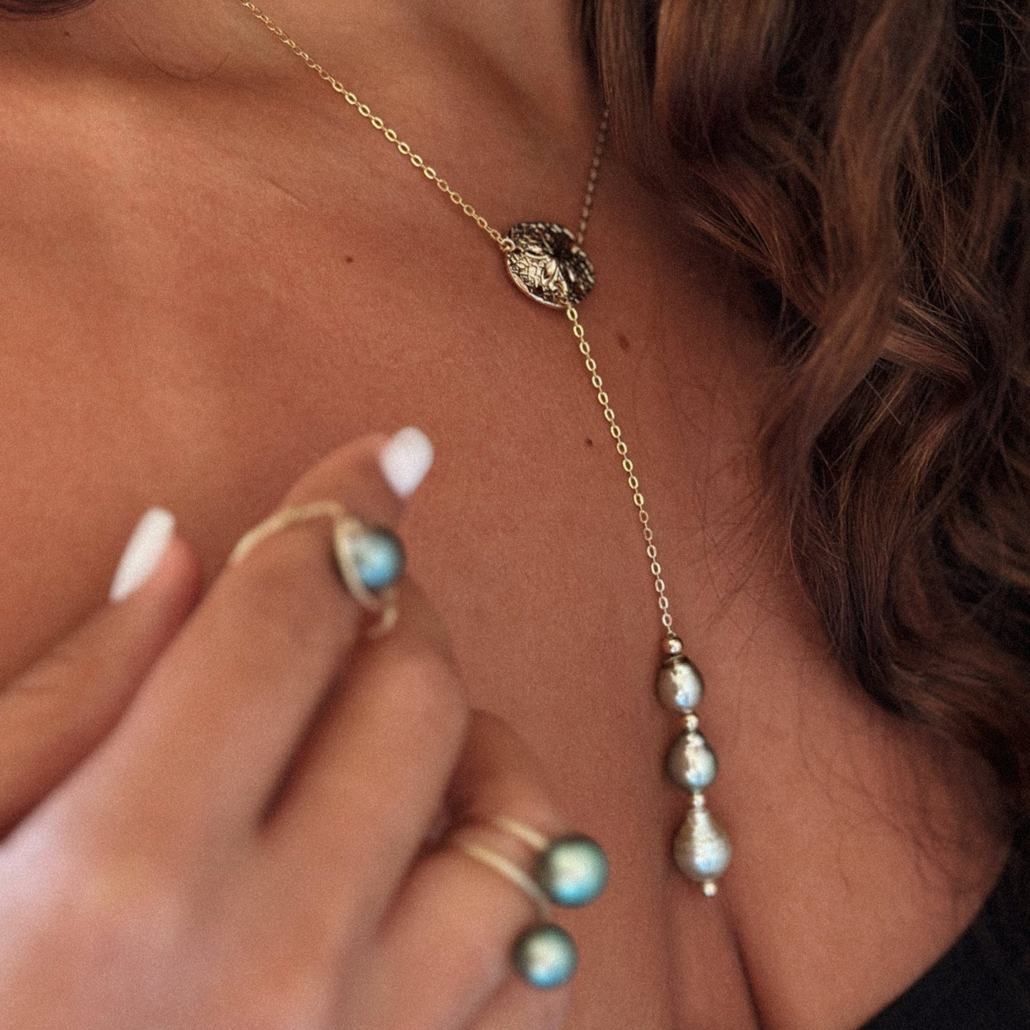 SHELL & SAND GOLD - Collier