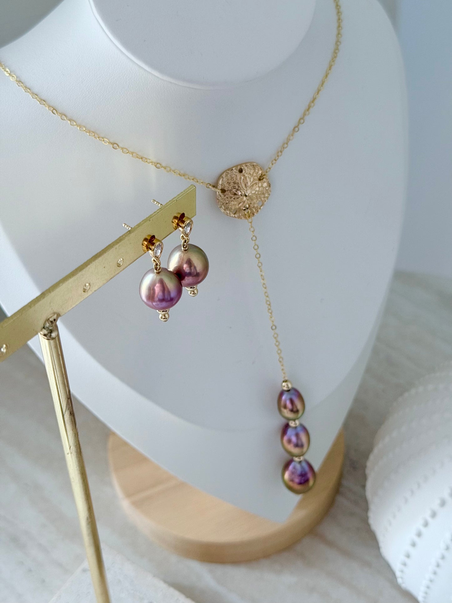 DE FEU & DE PASSION - Parure collier - boucles d'oreilles