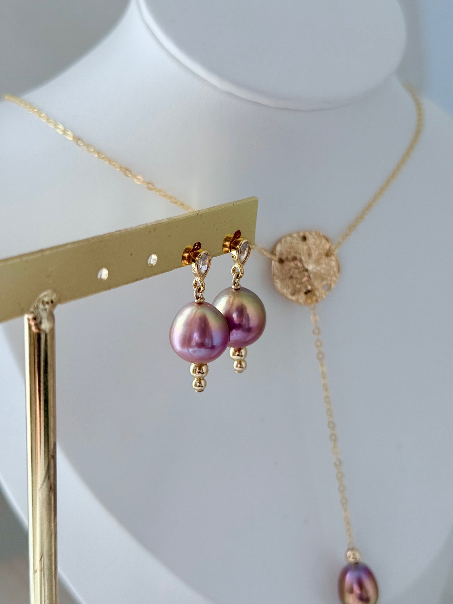 DE FEU & DE PASSION - Parure collier - boucles d'oreilles
