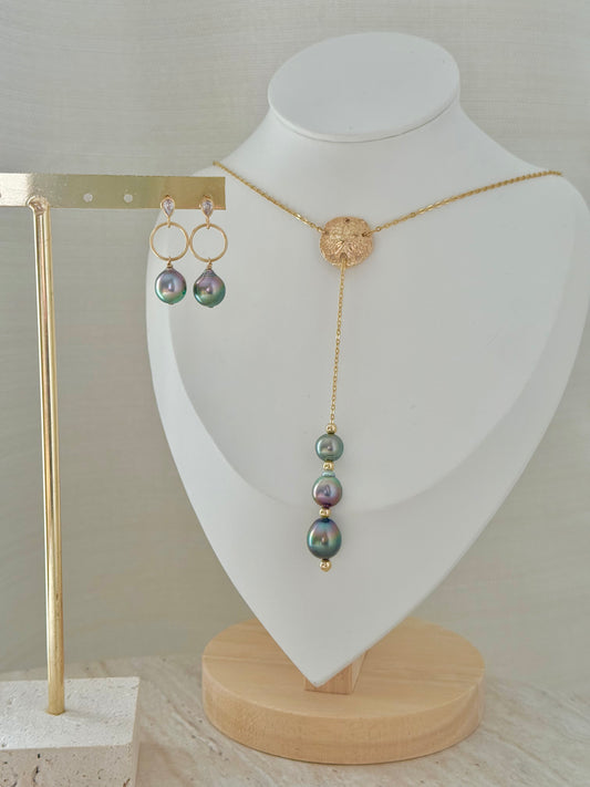 MYSTÈRE DE SABLE - Parure collier - boucles d'oreilles