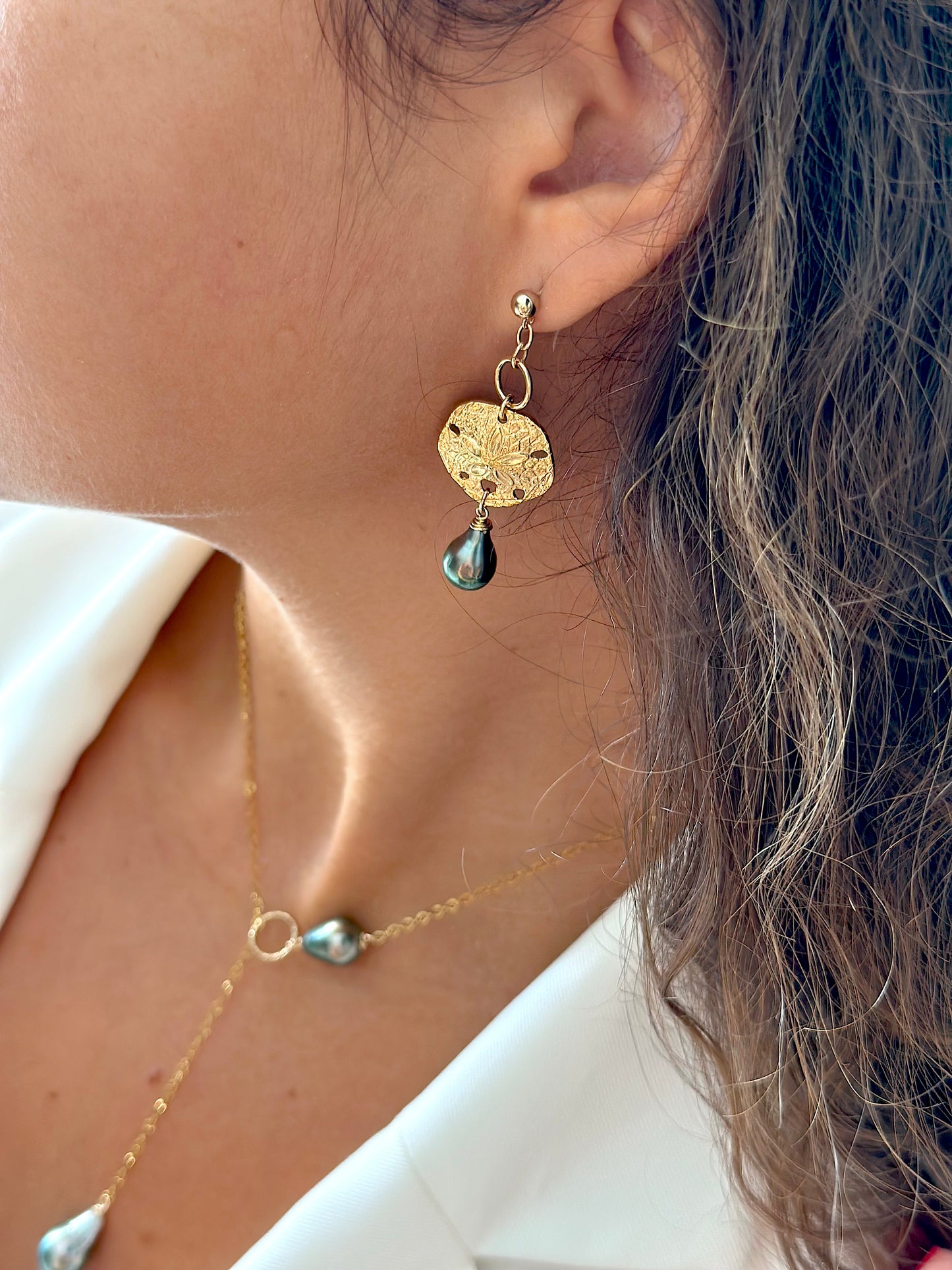 SHELL & SAND - Boucles d'oreilles