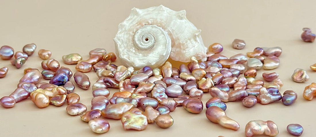 Perles keshi arc-en-ciel : des merveilles naturelles révélées par Maloa