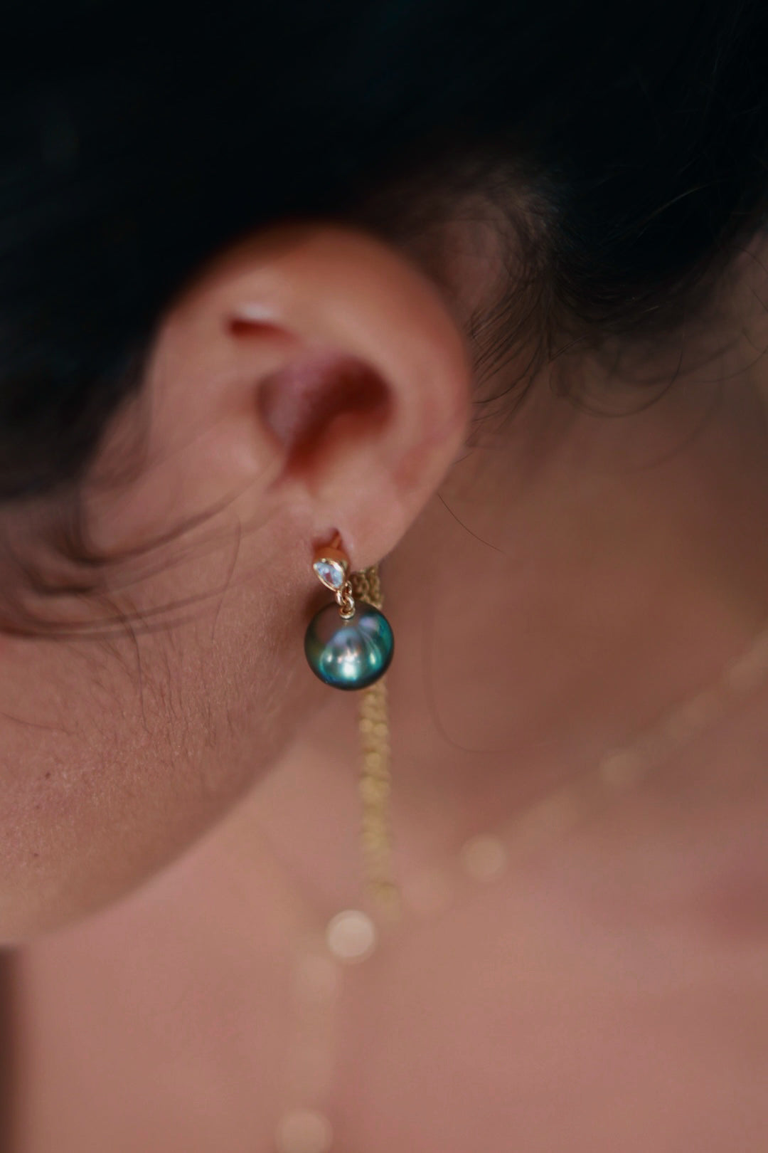 NUIT À BORA BORA - Boucles d'oreilles