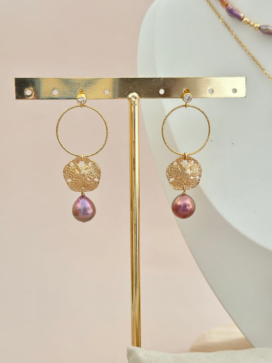 FIRE & SAND - Boucles d'oreilles