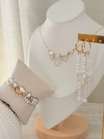 PAR UNE NUIT ETOILEE - Parure collier - boucles d'oreilles - bracelet