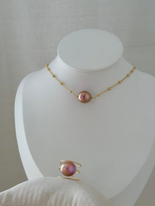 TRÉSOR DE JADE - Parure Collier et Bague