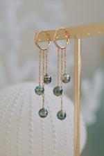 Boucles d'oreilles céleste vue d'ensemble