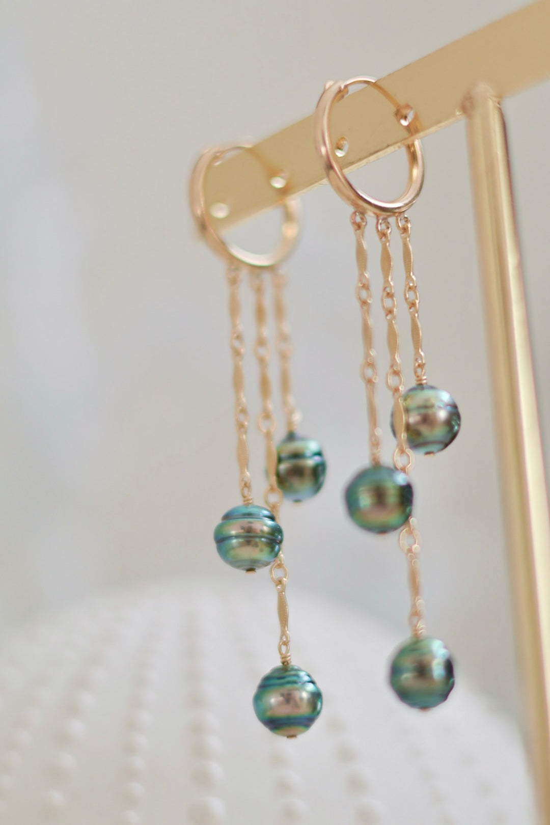 boucle d'oreilles Céleste vue rapprochée