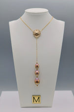 Collier Fire & sand sur présentoir