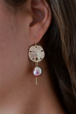 Boucles d'oreilles sable de feu portée 2